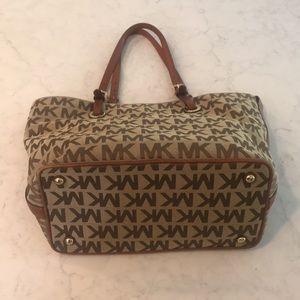 Michael Kors monogrammed tote bag